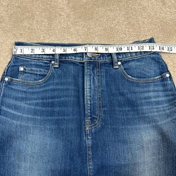 Denim Midi Skirt - Picture 6 of 7